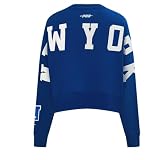 Pro Standard Womens NFL New York Giants Wingspan Crewneck Sweatshirt Dodger Blue XL