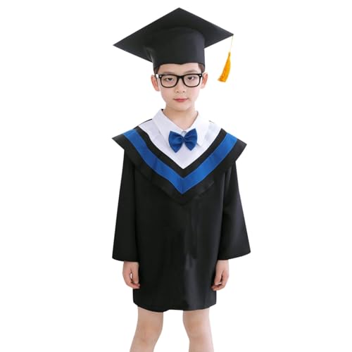 Toddler 2025 Cap and Gown Preschool Kindergarten Graduation Tassel Set for Children Unisex 2 Piece Photo Outfit