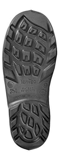 LEMIGO leichte EVA Gummistiefel gefüttert Grenlander (43, schwarz)