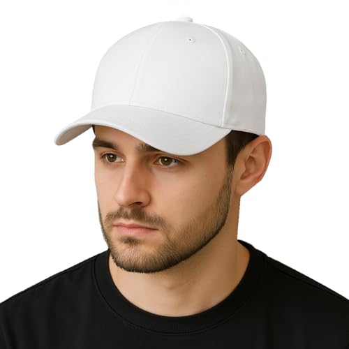 Image of Amazon Brand - Anarva Unisex Cotton Baseball Cap | Adjustable Strap | Breathable Eyelets | Sweatband | Casual Sports Cap for Men & Women