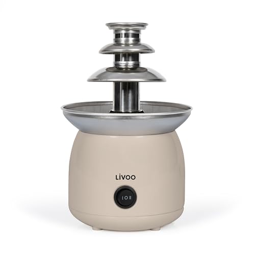 Livoo - Fontaine à chocolat DOM533C - 70W, Capacité en chocolat fondu 250 ml, 3 niveaux