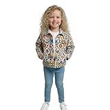 A.T.U.N. (ALL THINGS UBER NICE) Trendige Jeansjacke für Mädchen, lässige Oberbekleidung mit durchgehender Knopfleiste vorne, intelligentem Kragen und Taschen, stilvolle lässige Kinderjacke für Alltag
