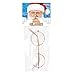 Kangaroo Gold Santa Claus Costume glasses - Round Fake Glasses For Men and Kids - Old Man Circular Glass Spectacles - Metal Frame Plastic Lenses Non Prescription - Nerd Adult Christmas Cosplay Apparel