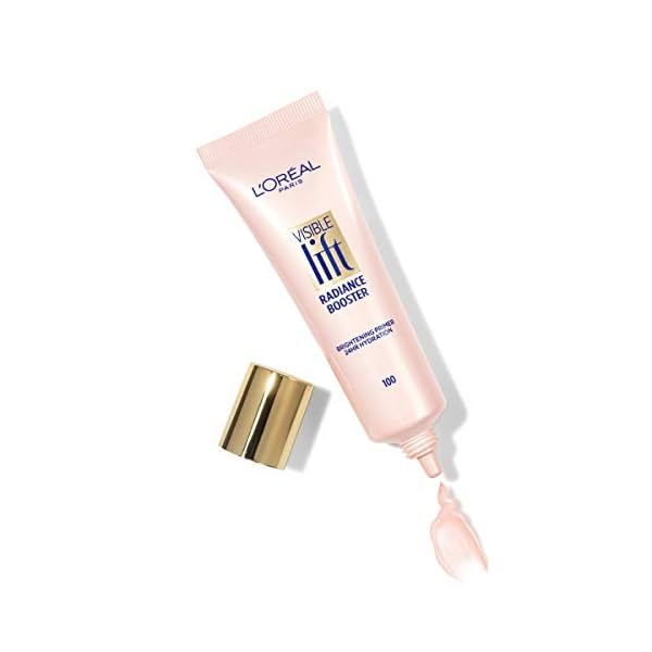LOreal-Paris-Makeup-Visible-Lift-Radiance-Booster-skincare-based-primer-24hr-hydration-instantly-brightens-smoothes-and-evens-skin-radiant-finish-enriched-with-nourishing-oils-084-fl-oz L'Oreal Paris Makeup Visible Lift Radiance Booster, skincare-based primer, 24hr hydration, instantly brightens, smoothes and evens skin, radiant finish, enriched with nourishing oils, 0.84 fl; oz.