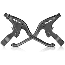 FOMTOR Bike Brake Levers Universal Aluminum Alloy Bicycle Brake Lever 2.5 Finger and 4 Fingers Length for Mountain Bike, Kids Bike, Folding Bike, MTB BMX 2.2cm