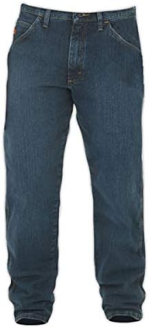 Wrangler FRAC50M33X30 FR Men's Dual-Hazard Relaxed-Fit Jeans, 33x30, Blue