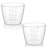 Thinp 2 tazas medidoras de plástico para arroz, 160 ml, taza medidora de doble escala, tazas medidoras de lavandería, tazas medidoras de repuesto para arroz, medición de ingredientes líquidos secos