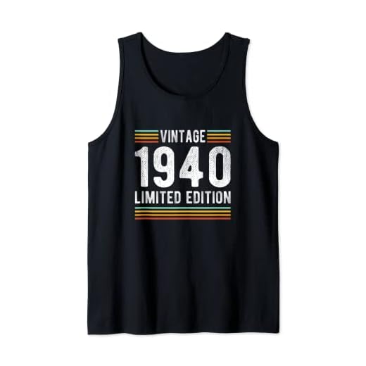 Vintage 1940 Edición Limitada 82 Años Cumpleaños 82 Camiseta sin Mangas