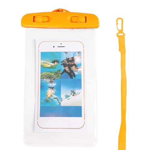 Soporte impermeable para teléfono, bolsa para teléfono celular, bolsa para pantalla táctil con cordón para ciclismo, barco, camping, kayak, crucero, parque acuático, pesca, rafting, playa, esnórquel