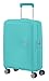 American Tourister Soundbox, Blue (Poolside Blue), Spinner S EXP (55 cm - 35.5/41 L), Soundbox