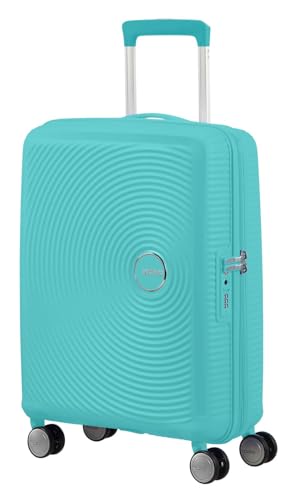 Miniatura 2 de American Tourister Soundbox - Spinner S Expandible Maleta de Cabina, 55 cm, 35.5/41 L, Azul (Poolside Blue)