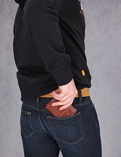 Timberland Men's Genuine Leather RFID Blocking Trifold Security Wallet