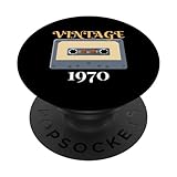 Photo Gallery vintage 1970 cassette tape design uomo donna popsockets popgrip intercambiabile Photo Gallery vintage 1970 cassette tape design uomo donna popsockets popgrip intercambiabile