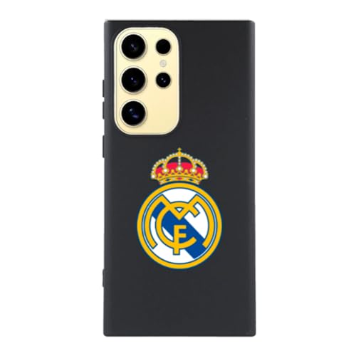 LA CASA DE LAS CARCASAS Funda para Samsung Galaxy S24 Ultra del Real Madrid Escudo Real Madrid en Silicona líquida para Proteger tu móvil. Capa Flexible con Licencia Oficial Real Madrid