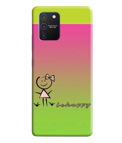 Image of Be Happy Printed Hard Back Case Cover Compatible for Samsung Galaxy S10 Lite (Multicolor) - D1664