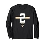 Vanderbilt Football: Diego Pavia 2 Stripe Long Sleeve T-Shirt