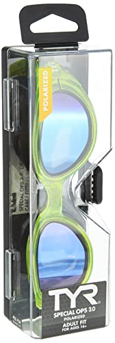 TYR Special Ops 3.0 - Gafas polarizadas Unisex (Talla única), Color Verde y Amarillo Fluorescente