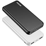 ENEGON 2-Pack Portable Power Bank 10000mAh, The Phone Charger Battery with USB C Input and Dual USB Output for iPhone, iPad, Galaxy S9,Tablets and More