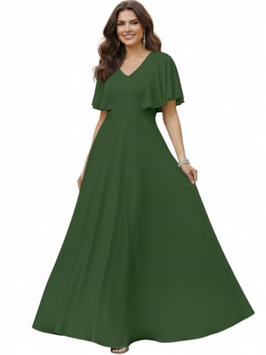 Image of KOH KOH Womens Long Elegant Bridesmaid Evening Cocktail Modest Maxi Dress