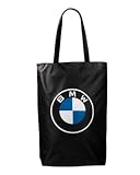 BMW Shopper Schwarz Tasche mit großem Logo 100% Polyester Einkaufstasche