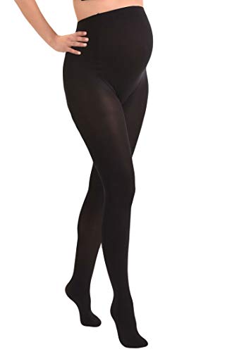 MAMSY Maternity 60den Opaque Medias, Opaco, Negro, M-L para Mujer