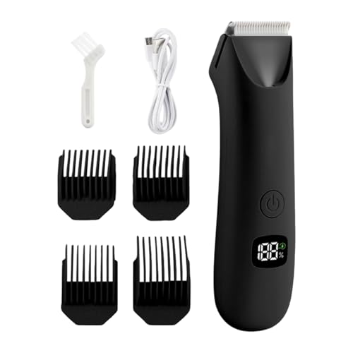 Cortapelos Para Hombres Para El Cuerpo,Afeitadora Eléctrica Con Bajo Nivel De Ruido,Cortapelos Para Cabello Púbico Para Hombres | Para Uso en Zonas Pube Axilas Pecho Brazos Piernas