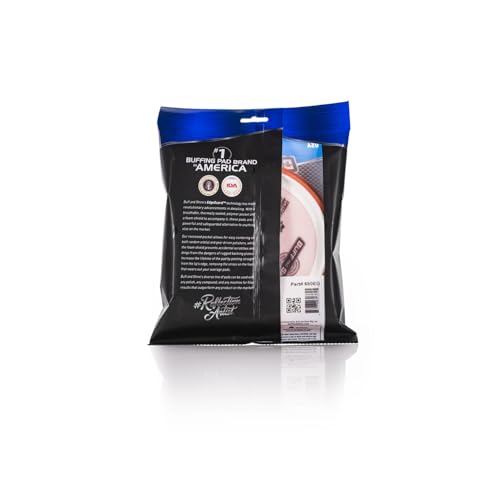 Image of Buff and Shine - EdgeGuard Foam Buffing Pads - Orange - 6 inch Cutting & Polishing Pad - Pack of 2