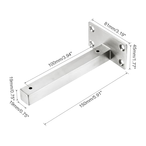 Support étagère flottant invisible pour fixer tablette en bois - 3