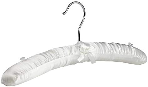 The Hanger Store 10 Teens & Ladies Satin Soft Padded Coat Hangers, 35cm