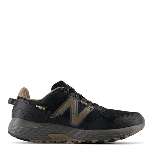 New Balance Men's 410 V8 Trail Running Shoe, Black/Magnet/Mushroom, 7 W
