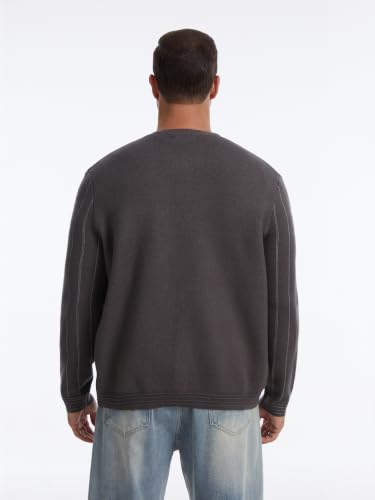 Image of Men's Cardigan Sweater Button Front V-Neck Long Sleeve Knit Sweaters