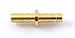 MettleAir 129-2-1 PK 1/8" ID Hose Barb Mender/Splicer/Joiner/Union Fitting Brass Tubing Hose Adapter/Coupler
