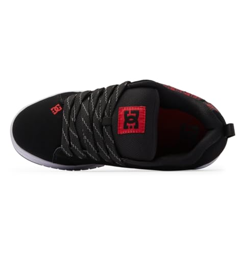DC Shoes DC Shoes Men's Court Graffik Trainers, Black White Red 1, 8 Men