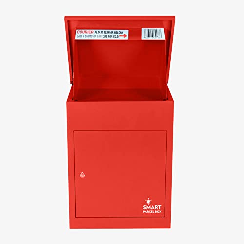 Homescapes pakketbrievenbus van verzinkt staal met barcode en terughaalblokkering, Smart Parcel Box medium, hoogglans B… - Afbeelding 5