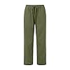 Womens Linen Pants Elastic High Waist Drawstring Wide Leg Trendy Casual Pants Loose Fit Palazzo Trousers with Pockets #2
