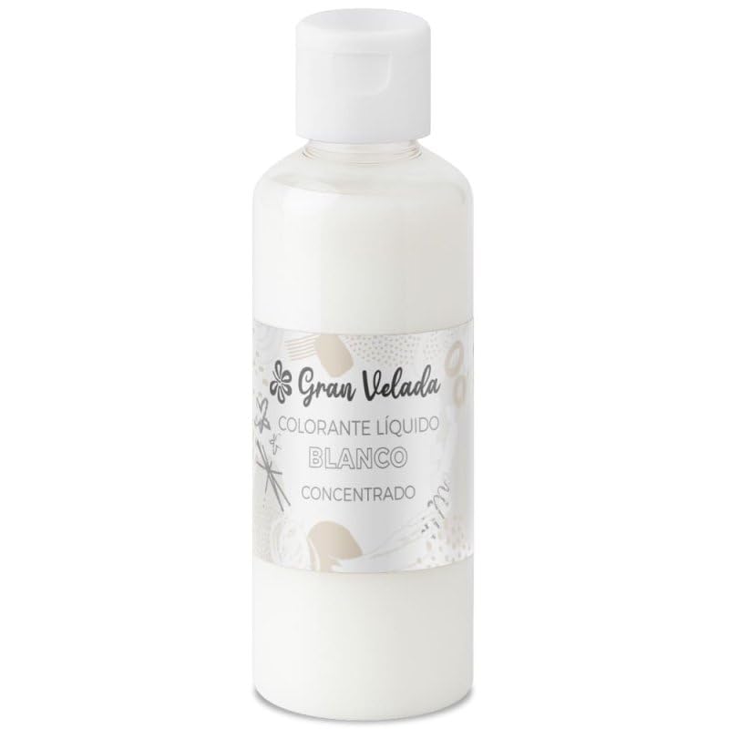 Colorante Blanco Concentrado de Calidad Cosmética | Para Cremas, Geles y Perfumes | Fórmula Líquida y Hidrosoluble | En Envase Práctico | Ingredientes y Uso Seguro
