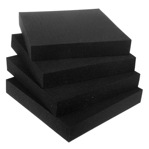 KALLORY 4pcs High-density Foam Inserts for Jewelry Box Tool Box Packaging Space-saving Cushioning Material for Shipping Small Business