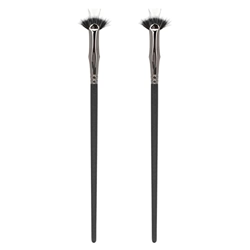 2pcs Bent Mascara Fan Brush - Prevent Clumping and Enhance Lower Lashes - Makeup Application Brushes
