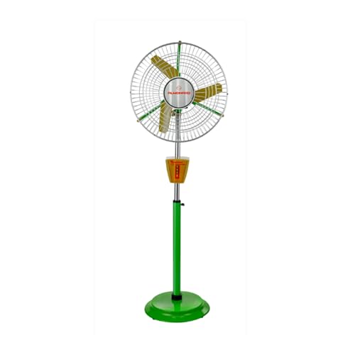 Image of Almonard 450mm Pedestal Air Circulator Fan | Heavy Duty | Industrial | 1440 RPM High Speed | With Full Copper Motor | For Factory & Warehouse | Metal Blades | 1 Year Warranty