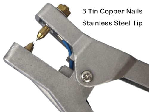 Image of Ground Cable Clamp, 16.4ft Coiled Grounding Cable, Aluminum Alloy Anti Static Grounding Clamp, 3 Copper Nails, Clamps 23mm, for Gas Station Oil Depot Tank Chemical Plant