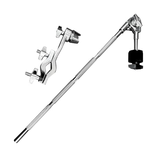 Image of Softline Pro Boom Cymbal Arm with Clamp 46cm Long Heavy-Duty Adjustable Drum Hardware Extension Universal Cymbal Holder Mount for Drum Kits
