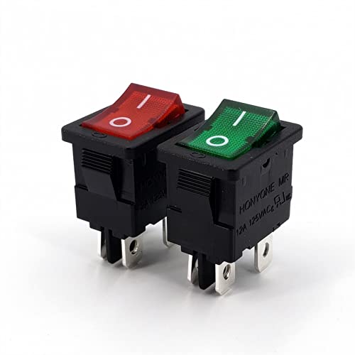 Interrupteur à bascule mini interrupteur 4 pin DPST 220VAC marche-arrêt - 3