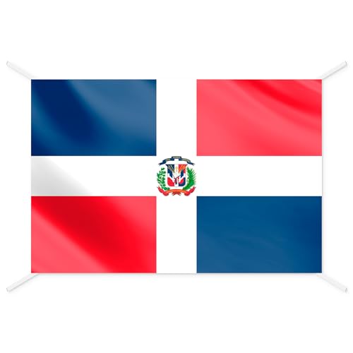 Bandera República Dominicana - Banderas del Mundo para Interior y Exterior - Banderas de Comunidades, Países - 144x93 cm