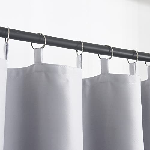 Gyrohome Greyish White Thermal Insulated Blackout Curtain Liner 1 Panel, 50"X105" Liner For 108" Length Curtains -Ring Included- #TOP3