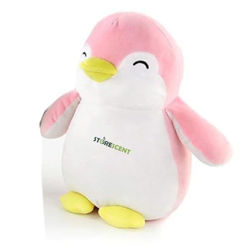 Image of Plushies Soft Toy Penguin Plush Toy - Soft Toys for Girls & Boys - Huggable, Cuddly & Adorable (Pink Penguin)