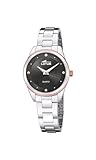 Lotus Reloj analógico de Cuarzo para Mujer con Pulsera de Acero Inoxidable 18795/4, Plata, Moderno