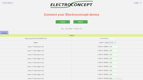 Carte DMX ServoMoteur 12 voies avec gestion simultanée haute précision