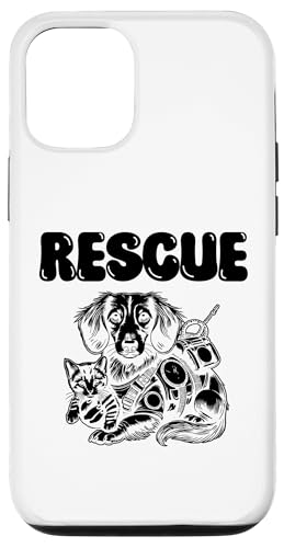 Teckel Rescue Rescue Animal Rescue Lover Pet Rescuer Coque pour iPhone 12/12 Pro