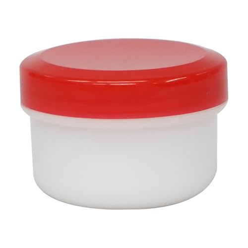 Amazon.co.jp: 金鵄製作所 深型軟膏壷 20mL 白胴・赤フタ 200個入