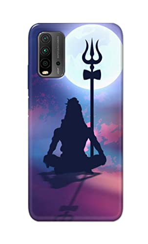 Image of Printed Hard Back Cover Case for Mi Redmi 9 Power Back Cover (Lord Shiva) -702